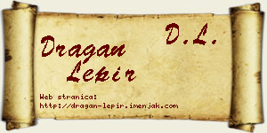 Dragan Lepir vizit kartica
